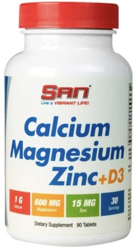 SAN Calcium Magnesium Zinc + D3 90 таблеток