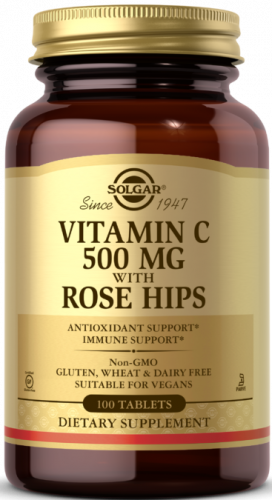 Solgar Vitamin C 500 mg With Rose Hips 100 таблеток