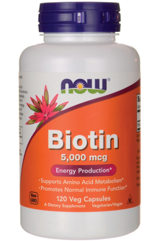 NOW Biotin 5000 mcg 120 капсул