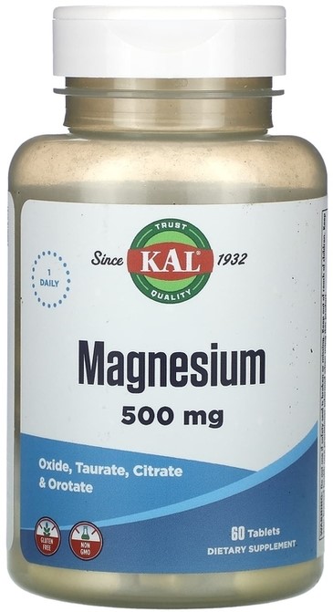 KAL Magnesium Once Daily 500 мг (Магний) 60 таблеток