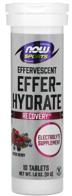 NOW Effer-Hydrate Mixed 10 шипучих таблеток