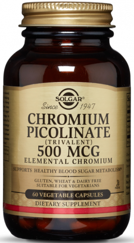 Solgar Chromium Picolinate 500 mcg Vegetable Capsules 60 капсул