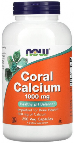 Now Coral Calcium 1000 мг 250 капсул