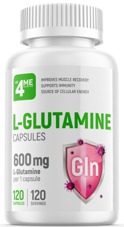 4Me Nutrition L-Glutamine 120 капсул