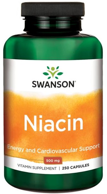 Swanson Niacin (Витамин B-3) 500 мг 250 капсул