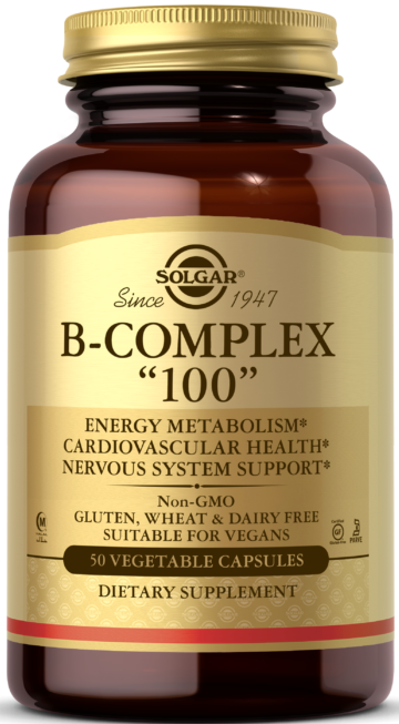 Solgar B-Complex 100 Vegetable Capsules 50 капсул