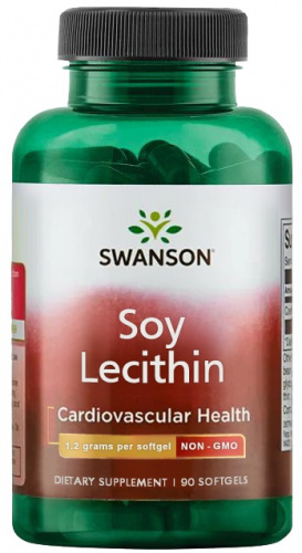 Swanson Soy Lecithin Non-Gmo 1200 Mg 90 капсул