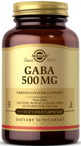 Solgar GABA 500 mg Vegetable Capsules 50 капсул