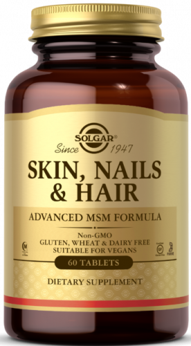 Solgar Skin, Nails & Hair Advanced MSM Formula 60 таблеток