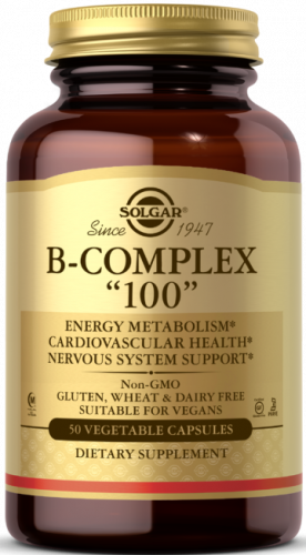 Solgar B-Complex 100 Vegetable Capsules 50 капсул