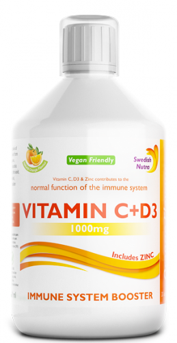 Swedish Nutra Vitamin C+D3 500 мл.