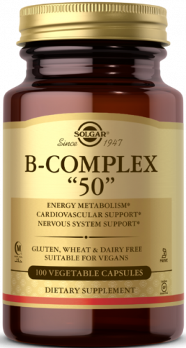 Solgar B-Complex 50 Vegetable Capsules 100 капсул
