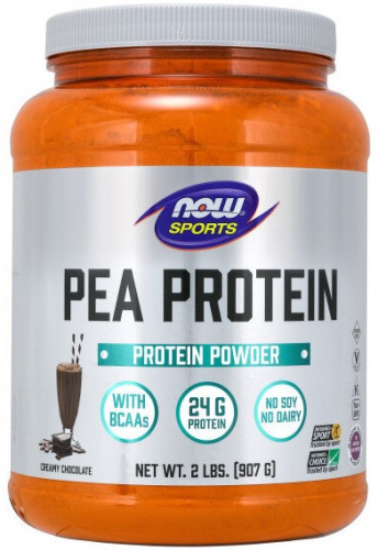 NOW Pea Protein Протеин Гороховый Растительный 907 грамм