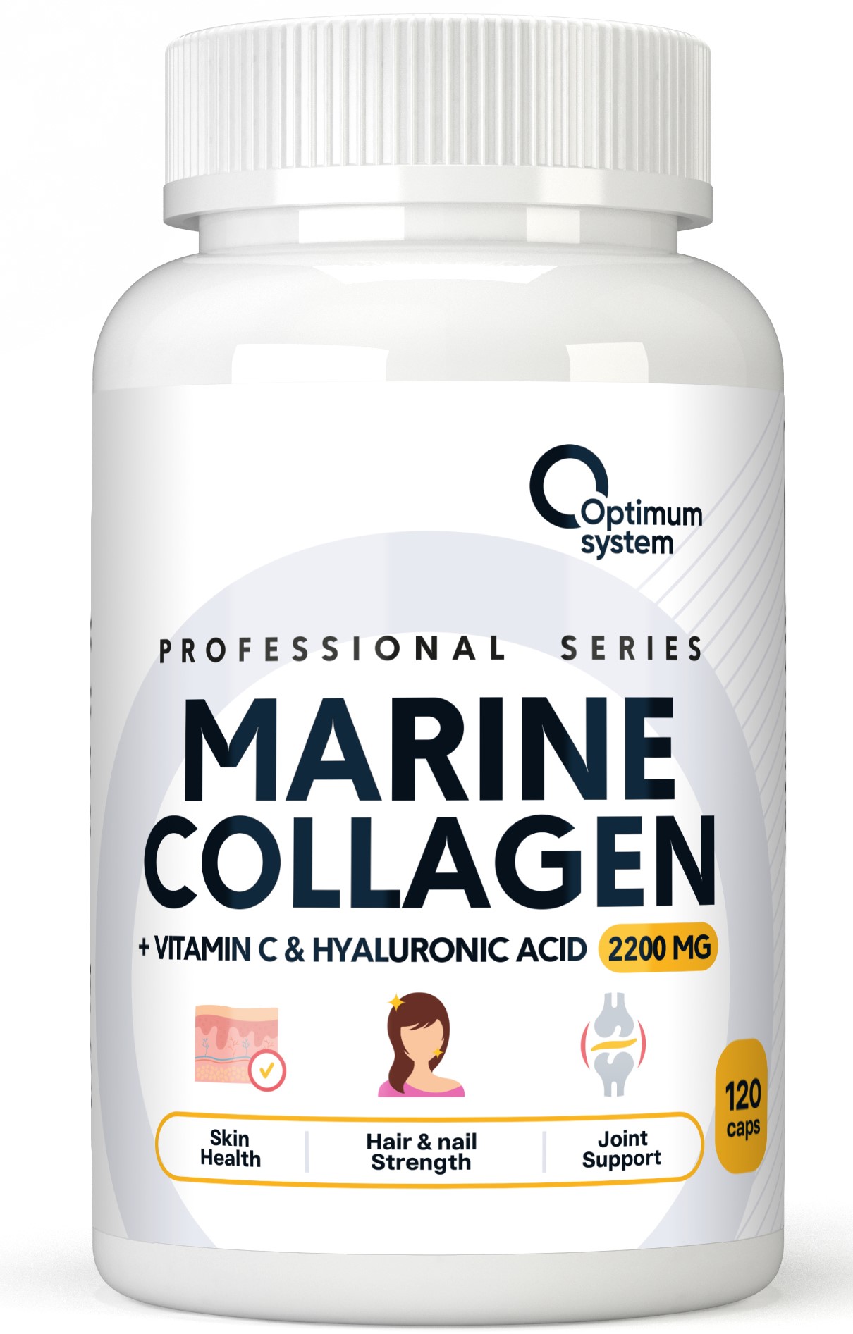 Морской коллаген Optimum System Marine Collagen 2200 120 капсул