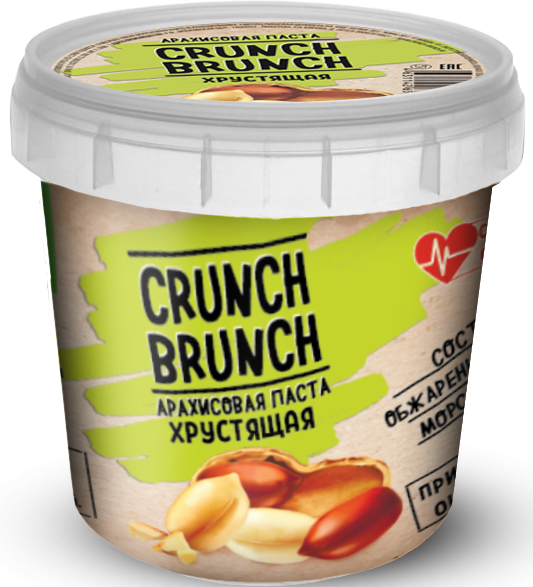 Crunch Brunch Арахисовая паста Хрустящая 1000 грамм