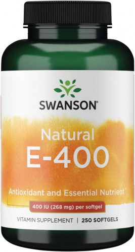 Swanson Natural Vitamin E 400 Iu (268 мг) 250 капсул