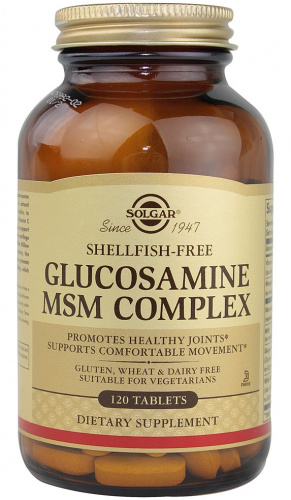 Solgar Glucosamine MSM Complex 120 таблеток