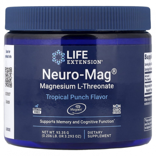Life Extension Треонат Магния Neuro-Mag Magnesium L-Threonate 93.35 грамма