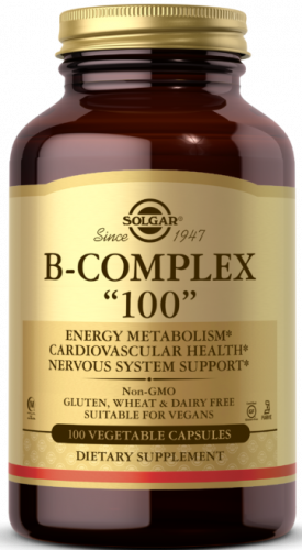 Solgar B-Complex 100 Vegetable Capsules 100 капсул