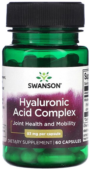 Swanson Hyaluronic Acid Complex (комплекс гиалуроновой кислоты) 83 мг 60 капсул