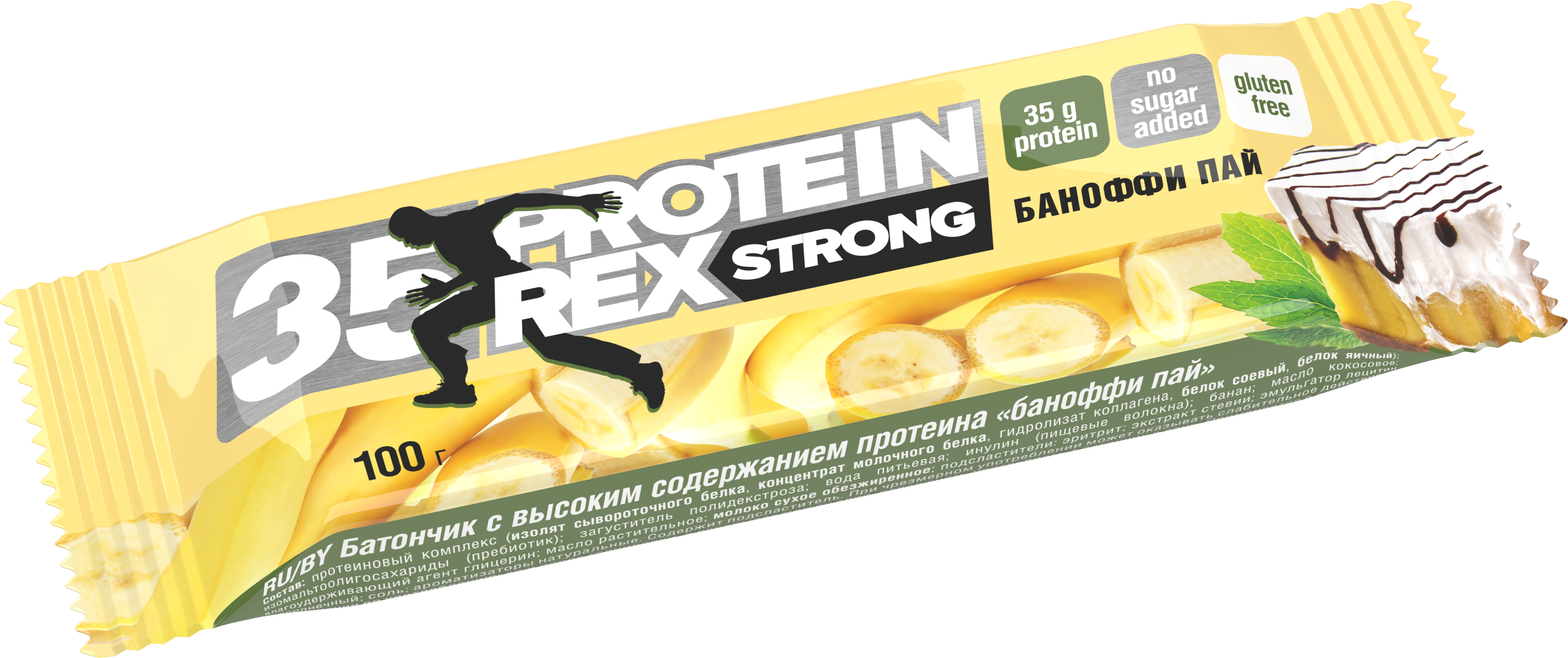 ProteinRex Протеиновый батончик Strong 35% 1 батончик - 100 грамм