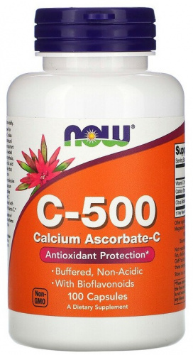 NOW C-500 Calcium Ascorbate-C 250 капсул
