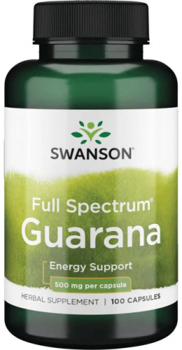 Swanson Full Spectrum Guarana 500 mg 100 капсул
