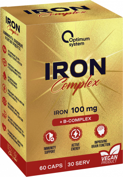 Optimum System Iron Complex Gold Series (Железо) 60 капсул