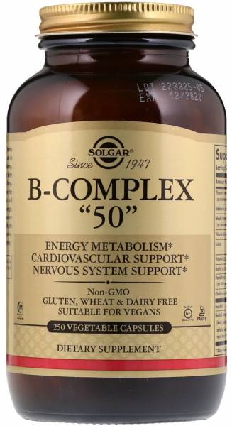 Solgar B-Complex 50 Vegetable Capsules 250 капсул
