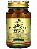 Solgar Zinc Picolinate 22 Mg 100 таблеток
