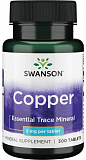 Swanson Copper 2 mg 300 таблеток