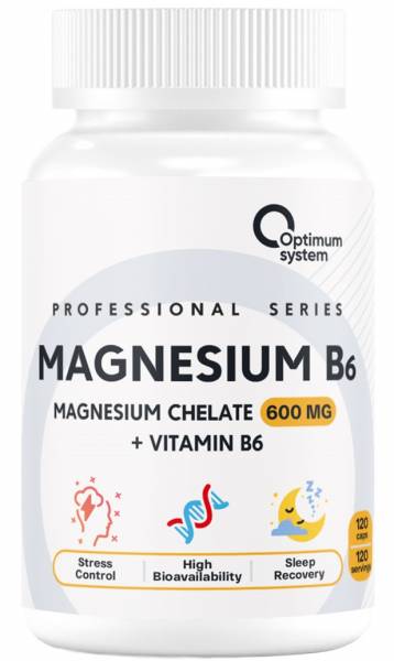 Optimum System Magnesium Chelate B6 120 капсул