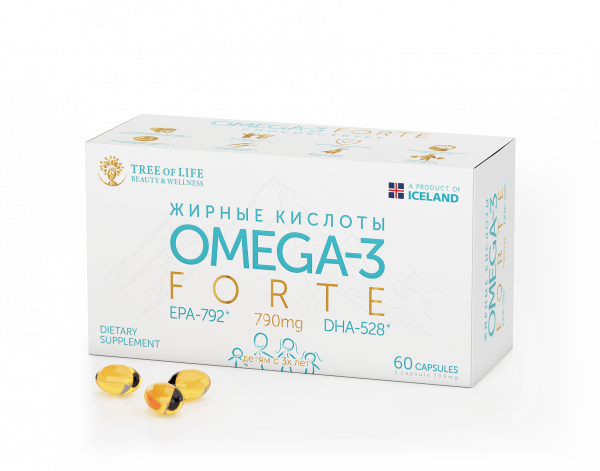 Tree of Life Omega 3 forte 60 капсул