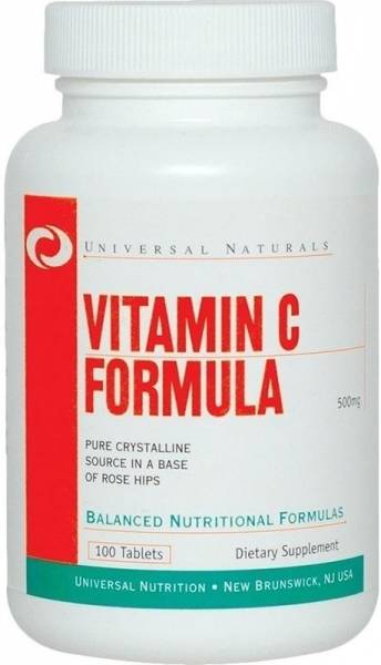 Universal Nutrition Vitamin C Formula 100 таблеток