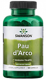 Swanson Pau d'Arco (кора муравьиного дерева) 500 мг 100 капсул