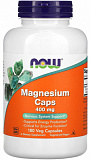 NOW Magnesium Caps 400 мг 180 капсул