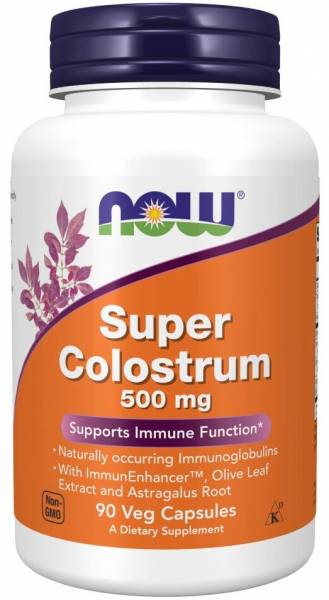NOW Super Colostrum 500 мг 90 капсул