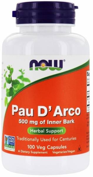 Now Pau D'Arco 500 мг 100 капсул