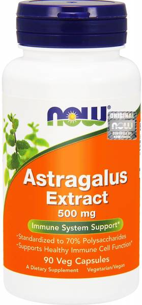 NOW Astragalus Extract 500 mg 90 капсул