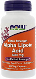 NOW Alpha Lipoic Acid 600 mg 60 капсул