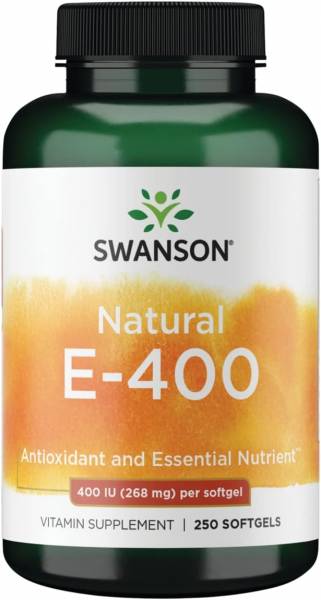 Swanson Natural Vitamin E 400 Iu (268 мг) 250 капсул