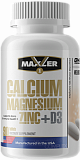 Maxler Calcium Magnesium Zinc + D3 (Кальций Магний Цинк) 90 таблеток