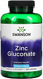 Swanson Zinc Gluconate 50 мг 250 капсул