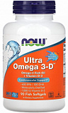 NOW Ultra Omega 3-D 90 капсул