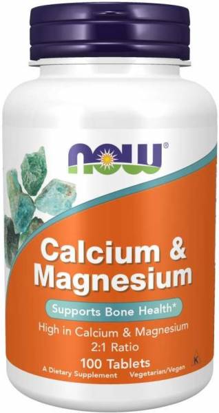 NOW Calcium & Magnesium (Кальций Магний) 100 таблеток