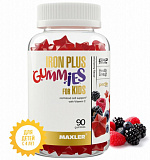 Железо для детей Maxler Iron Plus Gummies for Kids 90 мармеладок