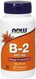 NOW Vitamin B-2 (Рибофлавин) 100 мг 100 капсул