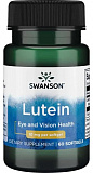 Swanson Lutein 10 мг 60 капсул
