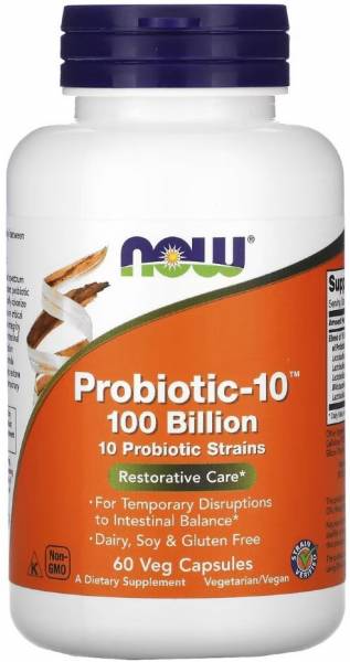 Now Probiotic-10 100 Billion 60 капсул