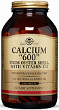 Solgar Calcium “600” Tablets (from Oyster Shell with Vitamin D3) 240 таблеток